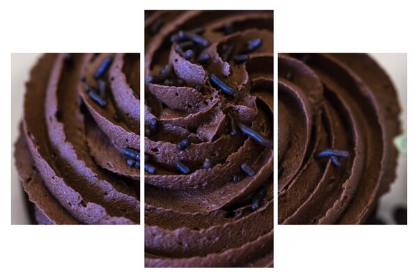 Tablou - Cupcake din ciocolată (90x60 cm)