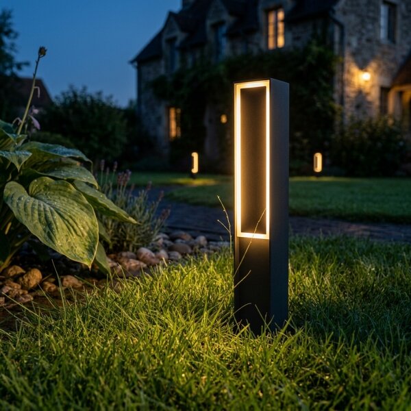 Lampă LED de exterior MODO LED/8W/230V 4000K IP54 50 cm neagră
