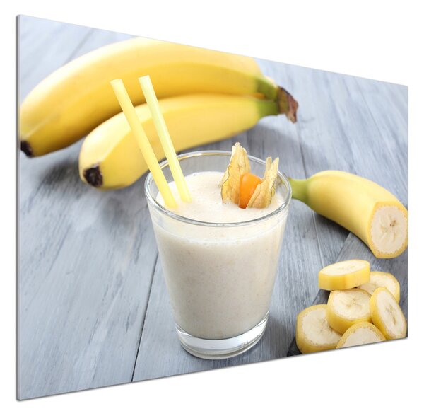Sticlă bucătărie banane cocktail