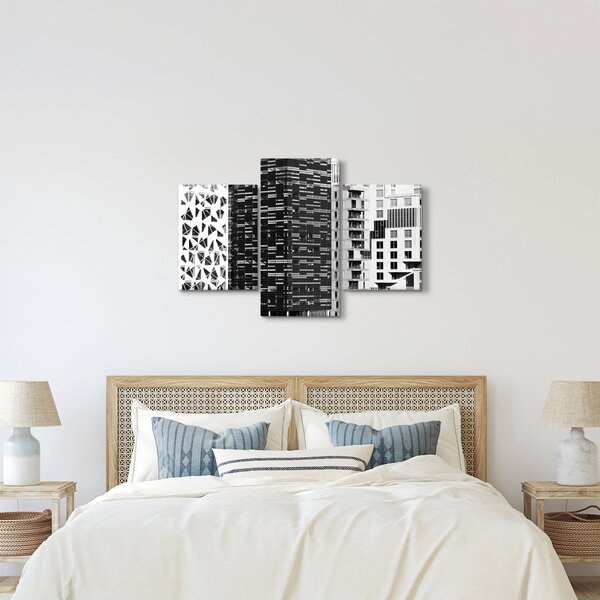 Tablou cu arhitectura alb neagră (90x60 cm)