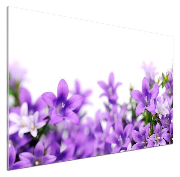 Panou sticlă decorativa bucătărie clopote violet