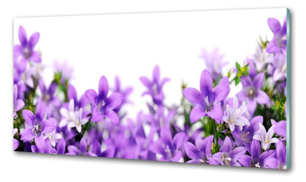 Panou sticlă decorativa bucătărie clopote violet