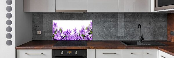 Panou sticlă decorativa bucătărie clopote violet