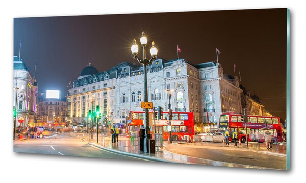 Panou sticlă decorativa bucătărie Londra timp de noapte