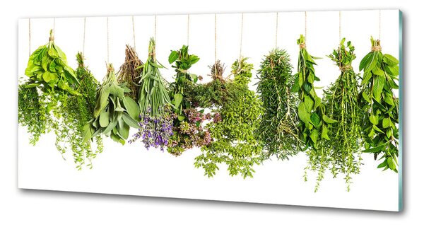 Panou sticla securizata bucatarie Ierburi pe un șir de caractere