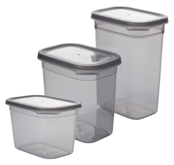 Set 12 recipiente alimentare , UnicUtil, Premium Stylish, Antracit
