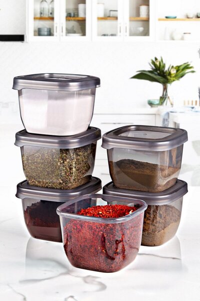 Set 6 recipiente alimentare , UnicUtil, Elegant Versatile, Antracit