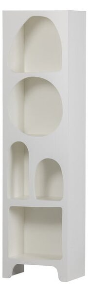 Bibliotecă albă 48x180 cm Caz – WOOOD