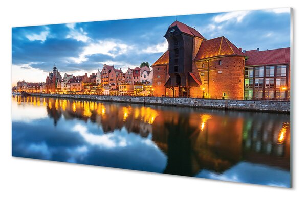 Panouri de sticlă clădiri fluviale Gdańsk