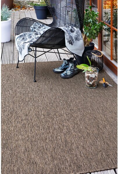Covor de exterior maro tip traversă 250x80 cm Vagabond™ - Narma
