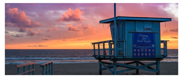 Tablou de pe plaja Santa Monica (120x50 cm)