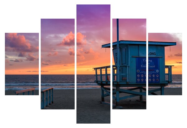 Tablou de pe plaja Santa Monica (150x105 cm)