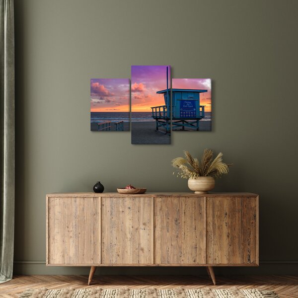 Tablou de pe plaja Santa Monica (90x60 cm)