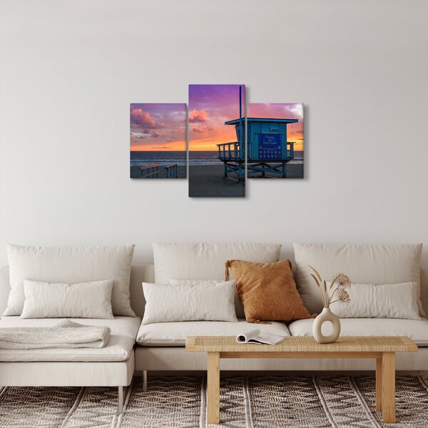 Tablou de pe plaja Santa Monica (90x60 cm)