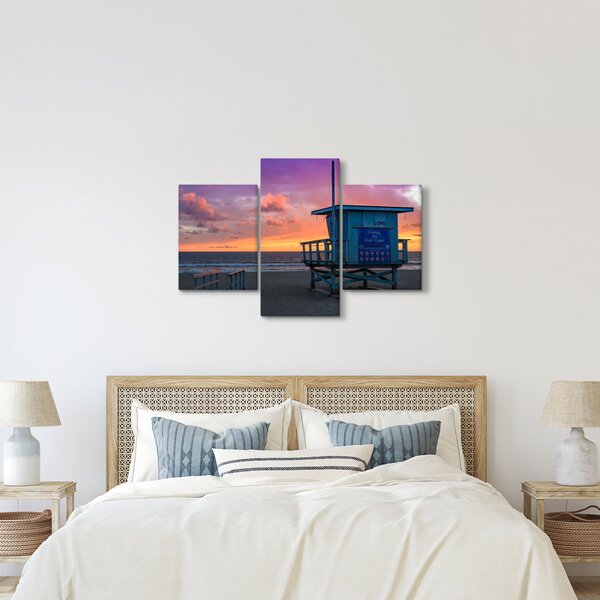 Tablou de pe plaja Santa Monica (90x60 cm)