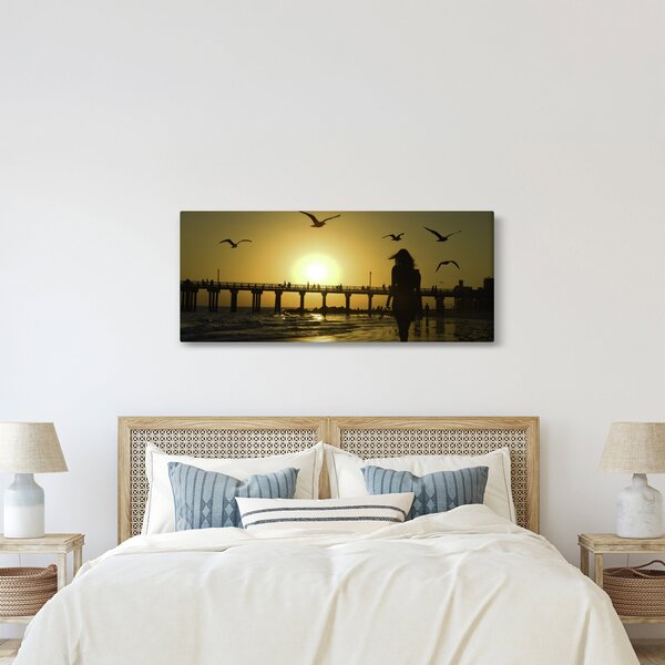 Tablou - Plimbare pe plajă (120x50 cm)