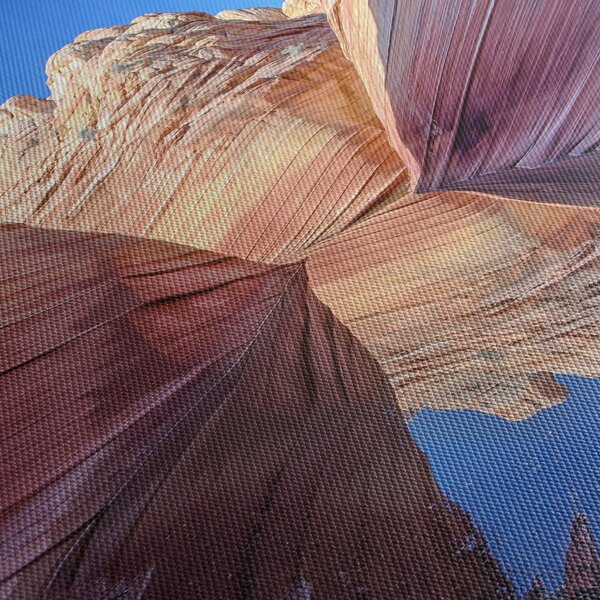 Tablou - valurile de Arizona (cu ceas) (90x30 cm)