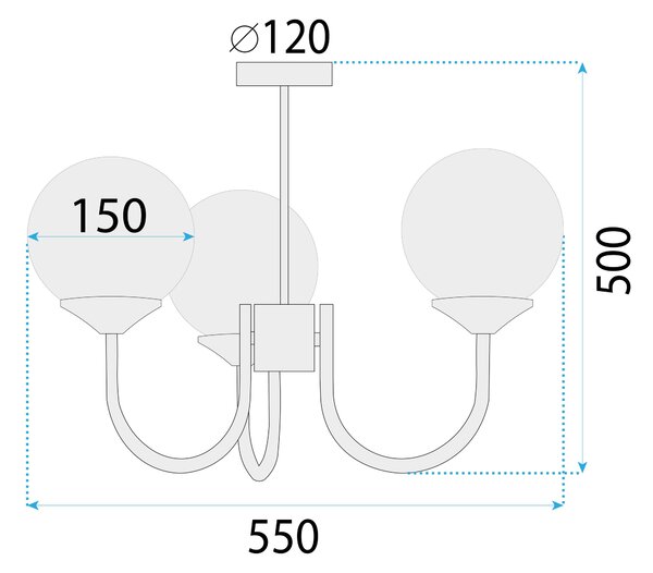 Lampa APP1579-3CP