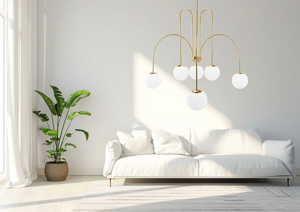 Lampă de tavan Gold APP1584-6CP