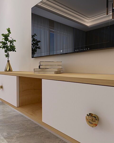 Zuzu 150 - Sapphire Oak, White
