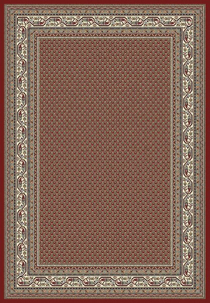 Covor Clasic Sufragerie, Model Premium Kasmar 9595-014, Rosu Rosu, Dreptunghi, 80 x 150