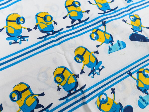 Lenjerie de pat din bumbac pentru copii MIMONI SKATE CREW albastru Dimensiune lenjerie de pat: 60 x 70 cm | 140 x 200 cm