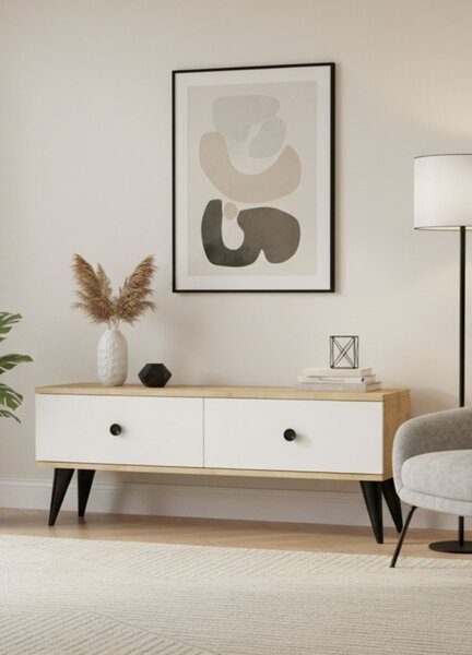 Mona 120 - Sapphire Oak, White