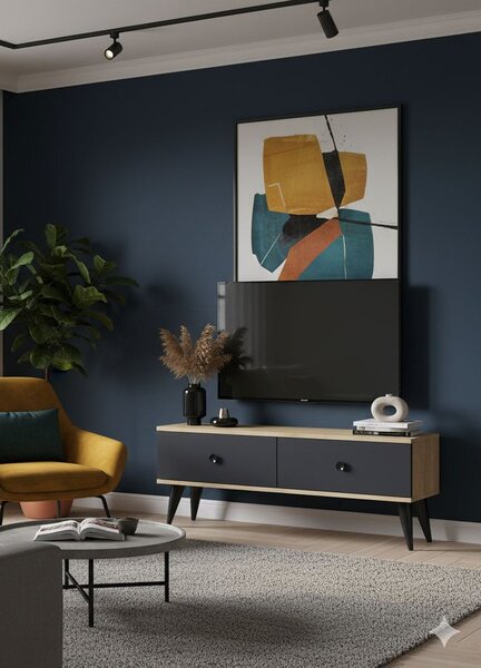 Mona 120 - Sapphire Oak, Anthracite