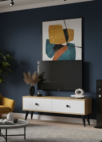 Mona 120 - Sapphire Oak, White