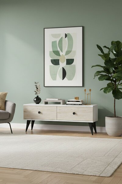 Mona 120 - White, Travertine