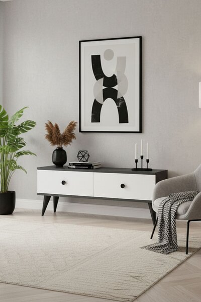 Mona 120 - Anthracite, White