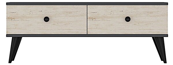 Mona 120 - Anthracite, Travertine