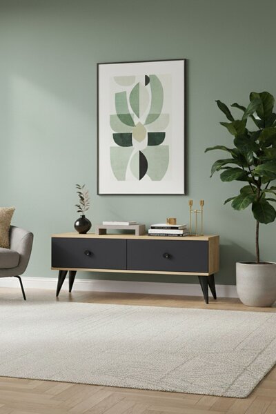 Mona 120 - Sapphire Oak, Anthracite