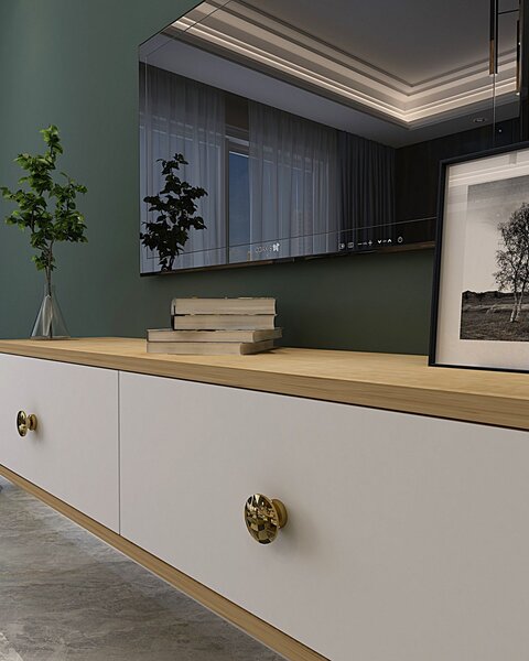 Zuzu 120 - Sapphire Oak, White, Gold
