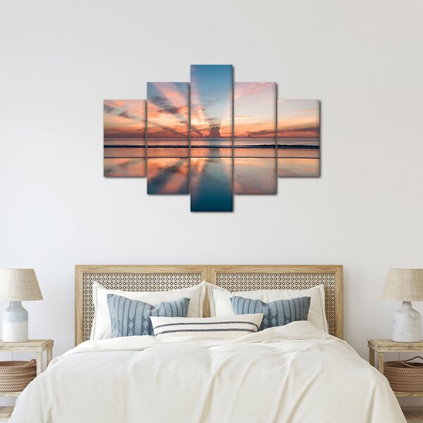 Tablou cu razele solare deasupra plajei Dayton (150x105 cm)