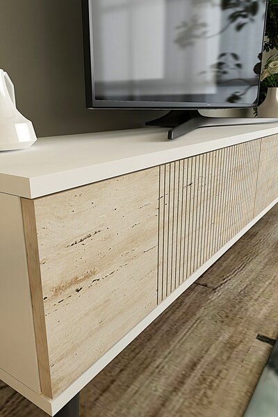 Corsa 120 - White, Travertine