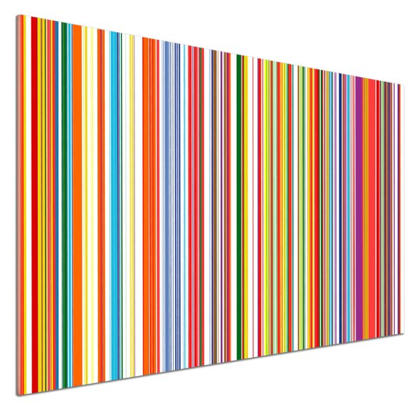 Sticlă printata bucătărie dungi colorate