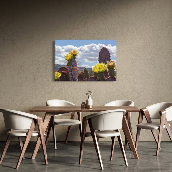 Tablou cu floarea de cactus Opunție (90x60 cm)