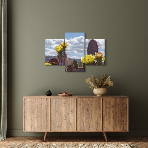 Tablou cu floarea de cactus Opunție (90x60 cm)
