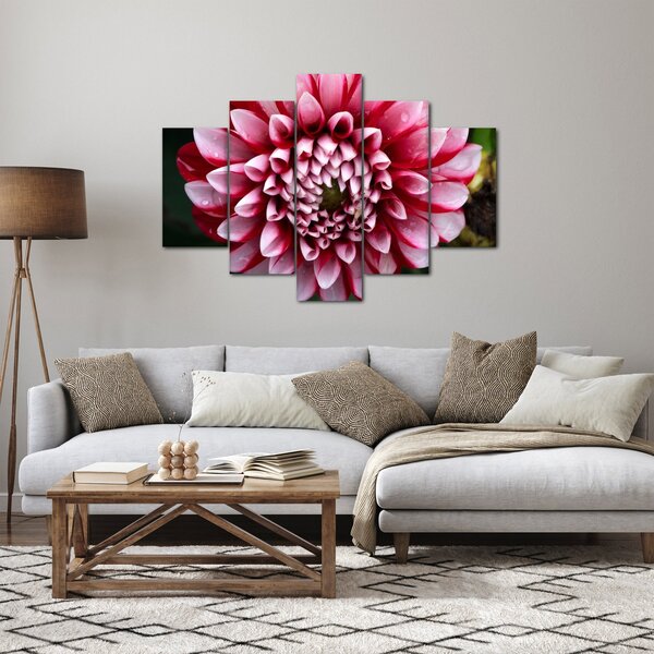 Tablou cu dalie roz (150x105 cm)