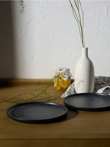 Sinsay - Set de 2 farfurii - negru