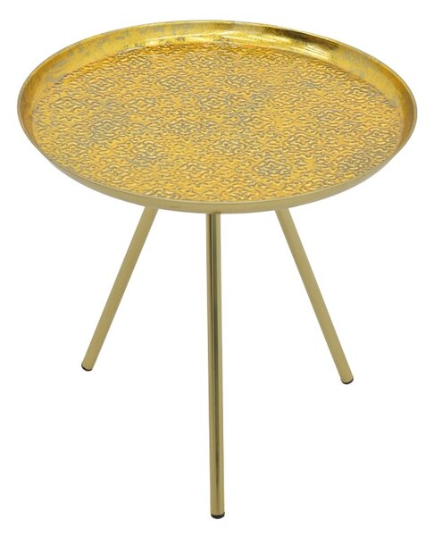 Masuta laterala Jacksie metal auriu 51x51x54 cm
