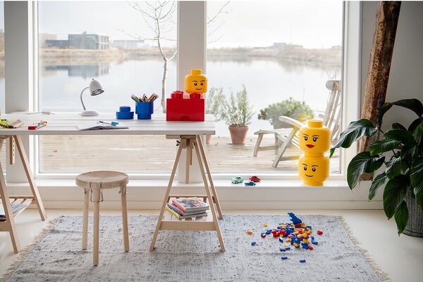 Cutie depozitare LEGO® Silly L, galben