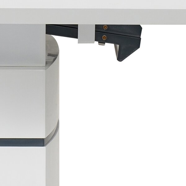 Masa extensibila Darsile gri antracit mdf 140x90x76 cm