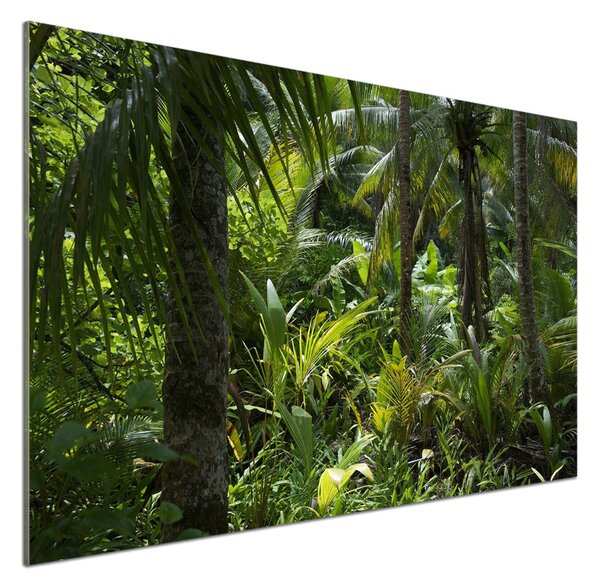 Sticlă pentru bucătărie padure tropicala
