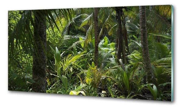 Sticlă pentru bucătărie padure tropicala