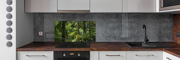Sticlă pentru bucătărie padure tropicala