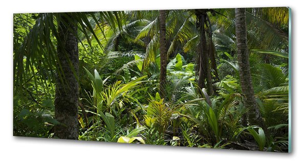 Sticlă pentru bucătărie padure tropicala