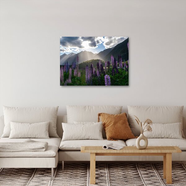 Tablou - scenariu cu flori de Lupin (70x50 cm)