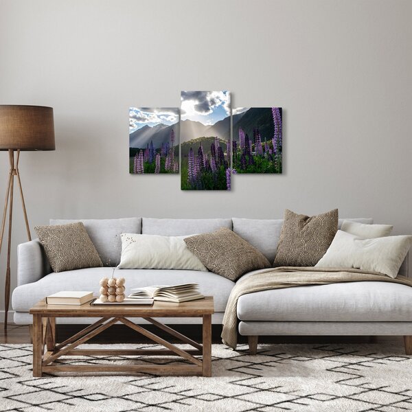 Tablou - scenariu cu flori de Lupin (90x60 cm)